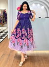 Tew Chanderi Mix Long Western Dress Collection Wholesale Clothing Suppliers In India